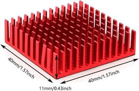 img 2 attached to DGZZI Aluminum Heatsink 40X40X11Mm Conductive Industrial Electrical
