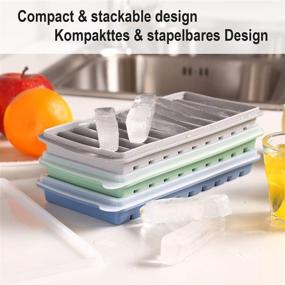 img 3 attached to 🧊 LessMo Long Ice Stick Tray Set - Reusable Silicone with Lid | Easy Release for Small Mouth Bottles | Ideal for Cocktails, Juice Bottles & Sport Bottles | Rectangular Narrow Shape