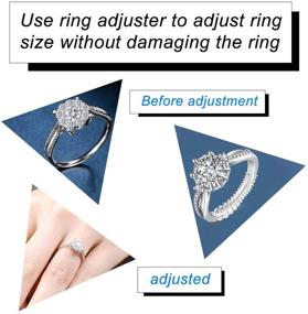 img 1 attached to 🔧 Premium Ring Size Adjuster Set - 6 Packs of Sizers, Spacers, and Tighteners for Loose Rings - 4-Sizes Fitter, Resizer, and Connector for Ring Smaller Adjustment