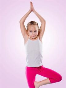 img 1 attached to 🩰 Girls' Ballet Dancewear: Pieces Sleeveless Racerback Tops, Tees & Blouses