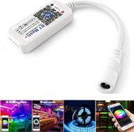 smart rgb led strip lights controller, bluetooth mesh enabled with 64+ led strip collaborations, dimmable colors, and sunset alarm clock integration логотип