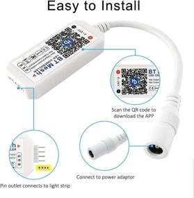 img 2 attached to Smart RGB LED Strip Lights Controller, Bluetooth Mesh Enabled with 64+ LED Strip Collaborations, Dimmable Colors, and Sunset Alarm Clock Integration