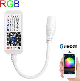 img 3 attached to Smart RGB LED Strip Lights Controller, Bluetooth Mesh Enabled with 64+ LED Strip Collaborations, Dimmable Colors, and Sunset Alarm Clock Integration