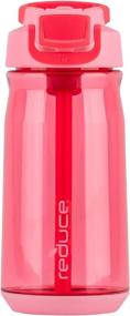 img 4 attached to 💦 Hydrate Bottle For Kids - 18 oz, Bubble Gum - Reduce Water Bottle with Flip Top Lid and Carry Handle, Leak Proof, Cupholder Friendly - Flip, Sip and Go - Tritan Plastic