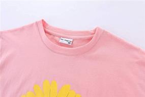 img 2 attached to Dainty and Delightful: Mud Kingdom Little Girls T-Shirt 🌼 with Daisy Flower Design - Perfect for a Stylish Summer!