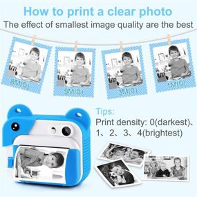 img 1 attached to 📸 PROGRACE Kids Camera Instant Print - Camcorder for Kids, Digital Video Camera 8M - Fun Children Camera with Print Paper - Perfect Birthday Gift for Boys Ages 3-12 Years Old