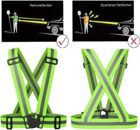 img 2 attached to 🏃 NKTM Reflective Vest High Visibility Safety Gear for Running, Jogging, Cycling, and Walking in Early Morning and Night - Great Fit (Unisex)