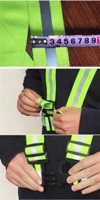 img 1 attached to 🏃 NKTM Reflective Vest High Visibility Safety Gear for Running, Jogging, Cycling, and Walking in Early Morning and Night - Great Fit (Unisex)