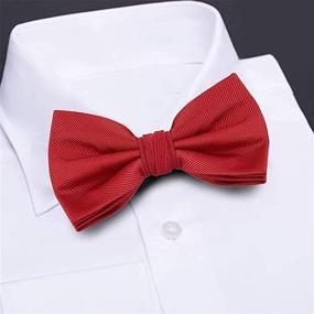 img 3 attached to Burgundy Red Wine Bowties for Effortless Style - Perfect for Any Occasion!