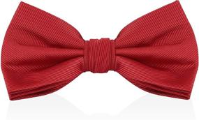 img 4 attached to Burgundy Red Wine Bowties for Effortless Style - Perfect for Any Occasion!