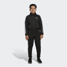 img 2 attached to 🧥 adidas Boy's Zip Front Iconic Tricot Jacket - Stylish & Functional Outerwear