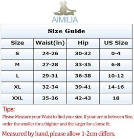 img 1 attached to 🩳 AIMILIA High Waisted Yoga Pants for Women - Butt Lifting Anti Cellulite Leggings, Workout Tummy Control Sport Tights