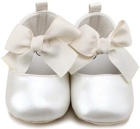 img 4 attached to 👸 Стильные туфли для девочек-балеринок Anrenity Ballet Toddler Princess GZX 001WT - идеальный выбор для маленьких модниц!