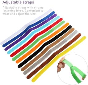 img 2 attached to UEETEK 12pcs Double Side Soft Plush Puppy ID Bands Collars: Premium Adjustable Pet Dog Cat ID Collars with Bells