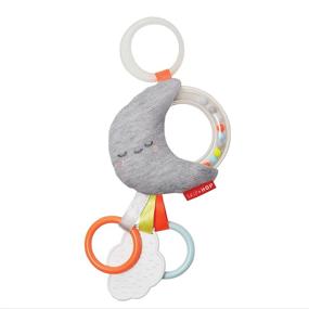 img 1 attached to Skip Hop Baby Rattle: Silver Lining Cloud Rattle Moon - 🌙 Fun and Soothing Toy for Infants - 4.25x1.5x8 Inch (Pack of 1)