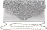 👛 sparkling gabrine women's evening envelop bag: stunning handbag clutch purse with shiny sequin fabric - perfect for weddings, parties, and proms logo