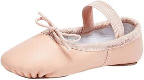 img 4 attached to STELLE Premium Leather Slipper Toddler Girls' Shoes: Stylish & Supportive Athletic Footwear