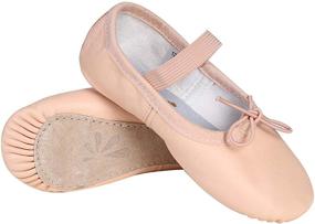 img 2 attached to STELLE Premium Leather Slipper Toddler Girls' Shoes: Stylish & Supportive Athletic Footwear