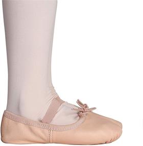 img 1 attached to STELLE Premium Leather Slipper Toddler Girls' Shoes: Stylish & Supportive Athletic Footwear