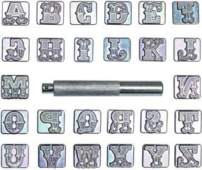 img 3 attached to 🔤 INNETOC 27 pcs 3/4" Alphabet Letters & Pattern Stamping Punch Tools Set - Ideal for Leathercraft DIY Projects