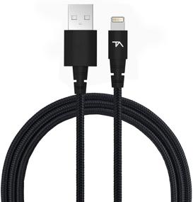 img 2 attached to Tech Armor Apple MFi Certified Lightning Cable To USB A - 6FT Black - Tough-Braided Extra-Strong Jacket - Sync/Charge IPhone &Amp