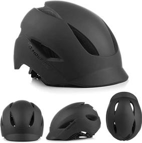 img 3 attached to 🚲 MOKFIRE Urban Commuter Bike Helmet: Light, Cool & Sleek Design with Rear Light, Adjustable Size for Men/Women, Ideal for Bicycle Cycling