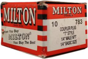 img 1 attached to 🔌 Milton 783 1/4" MNPT T Style Plug - Box of 10: Unbeatable Performance in Bulk Purchase