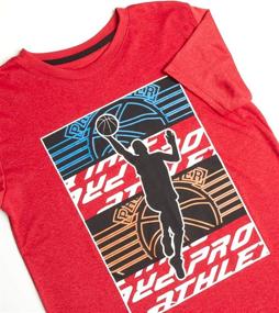 img 3 attached to Get Your Game On with Pro Athlete Boys' Matching Basketball Shirt and Short Sets