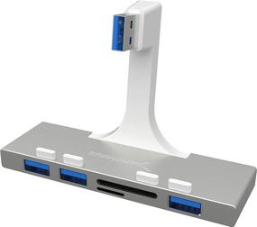 img 2 attached to 🔌 Sabrent 3-Port USB 3.0 Hub with Multi-in-1 Card Reader for iMac Slim Unibody 2012 or Newer (HB-IMCR)