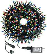 🎄 outylts christmas string lights - 108ft 300 led, 8 modes, end-to-end plug, ip55 outdoor waterproof, ul certified, indoor fairy lights for garden wedding christmas trees parties decoration - multicolor логотип