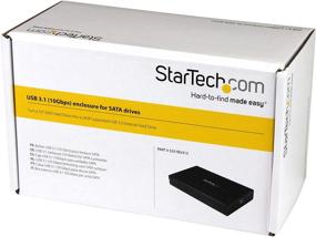 img 1 attached to 🖥️ StarTech.com USB 3.1 Gen 2 Enclosure for 3.5” SATA Drives - Fan-less UASP Enhanced Single Drive Enclosure (S351BU313)