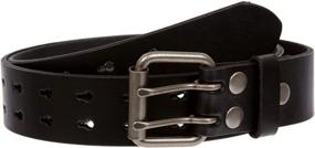 img 4 attached to 🔳 Snap-Cut Genuine Leather Men's Accessories with Cut-Out Holes