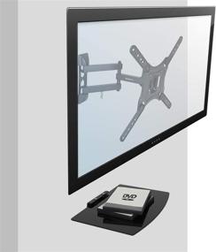 img 2 attached to 📺 Mount-It! Floating Entertainment Shelf with Full Motion TV Wall Mount, Single Stud Installation, Fits TVs Up to 55 Inches, VESA 75x75mm to 400x400mm, Including Cable Box and DVR