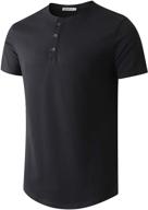 wemely henley curved fashion t shirt men's clothing for shirts logo