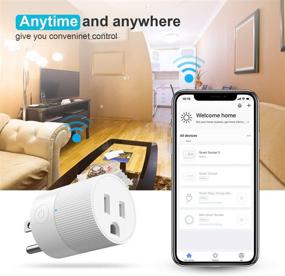 img 1 attached to 🔌 Amysen Smart Plug - Certified Compatible with Alexa, Echo & Google Home - WiFi 2.4G (4-Pack)