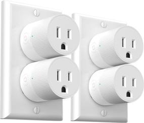 img 4 attached to 🔌 Amysen Smart Plug - Certified Compatible with Alexa, Echo & Google Home - WiFi 2.4G (4-Pack)