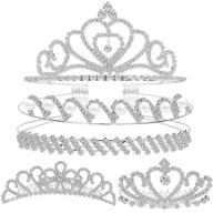 💎 sparkling silver crystal headband set - teenitor rhinestone headbands for women, perfect hair jewelry for wedding, crown party & tiaras logo