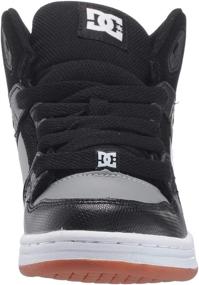 img 3 attached to 👟 Revamp Your Style with DC HIGH TOP Youth Skate Charcoal Boys' Shoes and Sneakers!