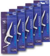 🦷 white 5-pack of ooak 3-in-one flosser, 7pc pack logo