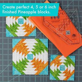 img 3 attached to Optimized Search: Mini Pineapple Quilting Sewing Ruler CGRJAW3MINI by Creative Grids
