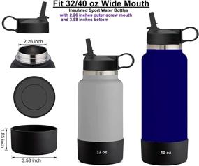 img 3 attached to 🥤 The Mass Straw Lid and Boot: Perfect Fit for Hydro Flask Wide Mouth & Other Insulated Water Bottles