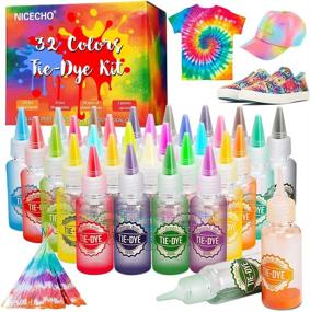 img 4 attached to 🌈 Vibrant Tie Dye Kit: 32 Colors DIY Fabric Dye Set for Kids & Adults - All-in-1 Supplies for Large Groups!