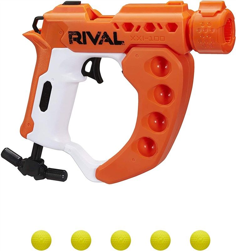 nerf xxi 100 blaster downward straight 로고