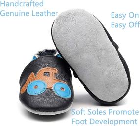 img 3 attached to 👶 Cute Suede Soft Sole Cartoon Baby Moccasins - Bebila Toddler Shoes for Boys and Girls, Non-Slip Infant Shoes Ideal for Newborns and Crawling, First Walker Shoes, Crawling Slippers