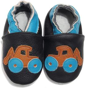 img 1 attached to 👶 Cute Suede Soft Sole Cartoon Baby Moccasins - Bebila Toddler Shoes for Boys and Girls, Non-Slip Infant Shoes Ideal for Newborns and Crawling, First Walker Shoes, Crawling Slippers