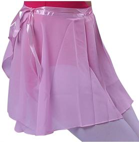 img 2 attached to 🩰 Girls' Chiffon Ballet Skirts by Woosun - Stylish Clothing in Skirts & Skorts