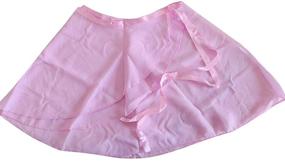 img 4 attached to 🩰 Girls' Chiffon Ballet Skirts by Woosun - Stylish Clothing in Skirts & Skorts