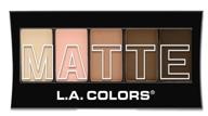 💚 l.a. colors 5 color matte eyeshadow in tan khaki, 0.25 oz.: achieve stunning eye looks with this high-quality product logo