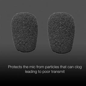 img 1 attached to 🎧 10 Pack Universal Headset Foam Microphone Windscreens - Ideal for Blue Parrot B250, B350, B450, B550, C400, Plantronics, Jabra, Lapel, Lavaliers, Telex, Movo, VXI Lux, Passport, & Logitech