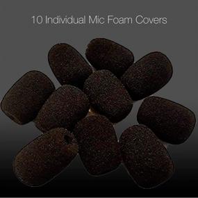 img 3 attached to 🎧 10 Pack Universal Headset Foam Microphone Windscreens - Ideal for Blue Parrot B250, B350, B450, B550, C400, Plantronics, Jabra, Lapel, Lavaliers, Telex, Movo, VXI Lux, Passport, & Logitech